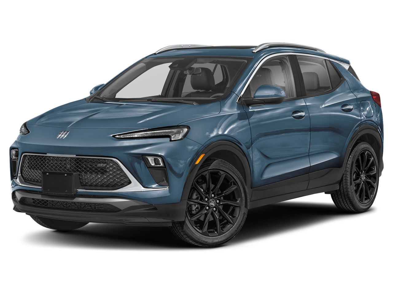 2024 Buick Encore GX Sport Touring in Ocean Blue Metallic — front three-quarter view