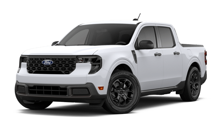 2026 Ford Maverick XLT in Oxford White — front three-quarter view